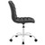 Ripple Mid Back Office Chair, Black Faux Leather