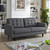 Empress Loveseat, Grey Fabric