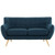 Remark Loveseat, Navy Fabric