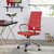 Jive Highback Office Chair, Red Faux Leather