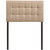 Lily Twin Fabric Headboard, Beige Fabric