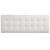 Lily King Vinyl Headboard, White Faux Leather