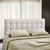 Lily Full Vinyl Headboard, White Faux Leather