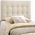 Lily Twin Fabric Headboard, Ivory Fabric