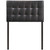 Lily Twin Vinyl Headboard, Black Faux Leather