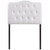 Annabel Twin Vinyl Headboard, White Faux Leather