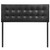 Emily Full Vinyl Headboard, Black Faux Leather