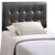 Emily Twin Vinyl Headboard, Black Faux Leather