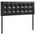 Emily King Vinyl Headboard, Black Faux Leather