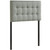 Emily Twin Fabric Headboard, Grey Fabric