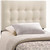 Emily Twin Fabric Headboard, Ivory Fabric