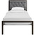 Mia Twin Fabric Bed Frame, Grey Fabric