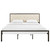 Mia King Fabric Bed Frame, Beige Fabric
