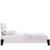 Zoe Full Vinyl Bed Frame, White Faux Leather