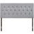 Clique Full Headboard, Grey Fabric