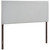 Region Queen Upholstered Headboard, Grey Fabric