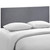 Region Queen Upholstered Headboard, Smoke Grey Fabric