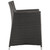Junction Outdoor Patio Armchair, Brown White Plastic