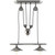 Innovateous Ceiling Fixture, Silver Steel