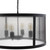 Frost Chandelier, Black Steel