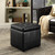 Volt Storage Ottoman in Black