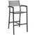 Maine Bar Stool Outdoor Patio Set of 2, Brown Grey Steel