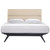 Addison Queen Bed, Beige Fabric