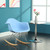 Rocker Lounge Chair in Blue