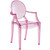 Casper Dining Armchair , Pink, Plastic