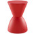 Haste  Stool, Red, Plastic