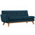 Engage Left-Arm Loveseat , Navy, Fabric
