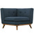 Engage Corner Sofa , Navy, Fabric