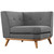 Engage Corner Sofa , Grey, Fabric