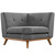 Engage Corner Sofa , Grey, Fabric