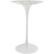 Lippa 28Inches Artificial Marble Bar Table, White, Marble, Steel
