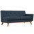 Engage Left-Facing Sectional Sofa, Navy, Fabric