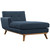 Engage Left-Facing Sectional Sofa, Navy, Fabric