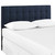 Lily Queen Size Fabric Headboard, Blue, Fabric