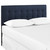 Emily Queen Size Fabric Headboard, Blue, Fabric
