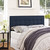 Emily Twin Size Fabric Headboard, Blue, Fabric