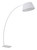 Vortex Floor Lamp, White, Fabric