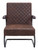 Father Lounge Chair Vintage Brown, Faux Leather