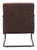 Father Lounge Chair Vintage Brown, Faux Leather