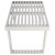 Sauna 4' Stainless Steel Bench in Silver