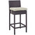Lift Bar Stool Outdoor Patio Set of 2, Beige, Rattan 9630