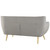 Remark Sofa and Loveseat, Grey, Fabric 9669