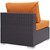 Convene Outdoor Patio Armless, Orange, Rattan 9887