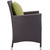 Convene Dining Outdoor Patio Armchair, Green, Rattan 9902