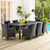 Sojourn 82" Outdoor Patio Dining Table, Brown, Rattan 9921