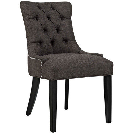 Regent Fabric Dining Chair, Brown, Fabric 10722